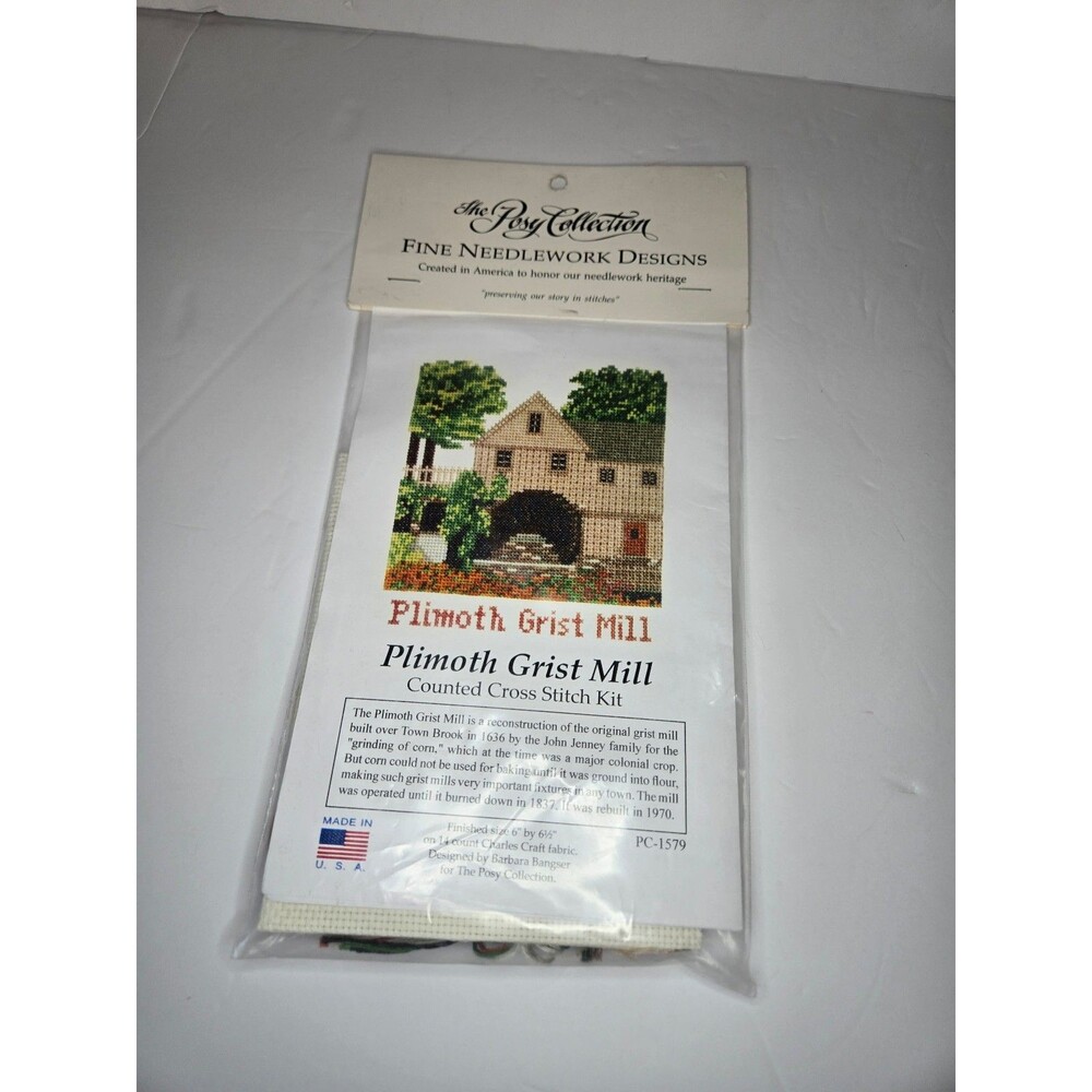 Plymouth Grist Mill Counted Cross Stitch Kit NIP